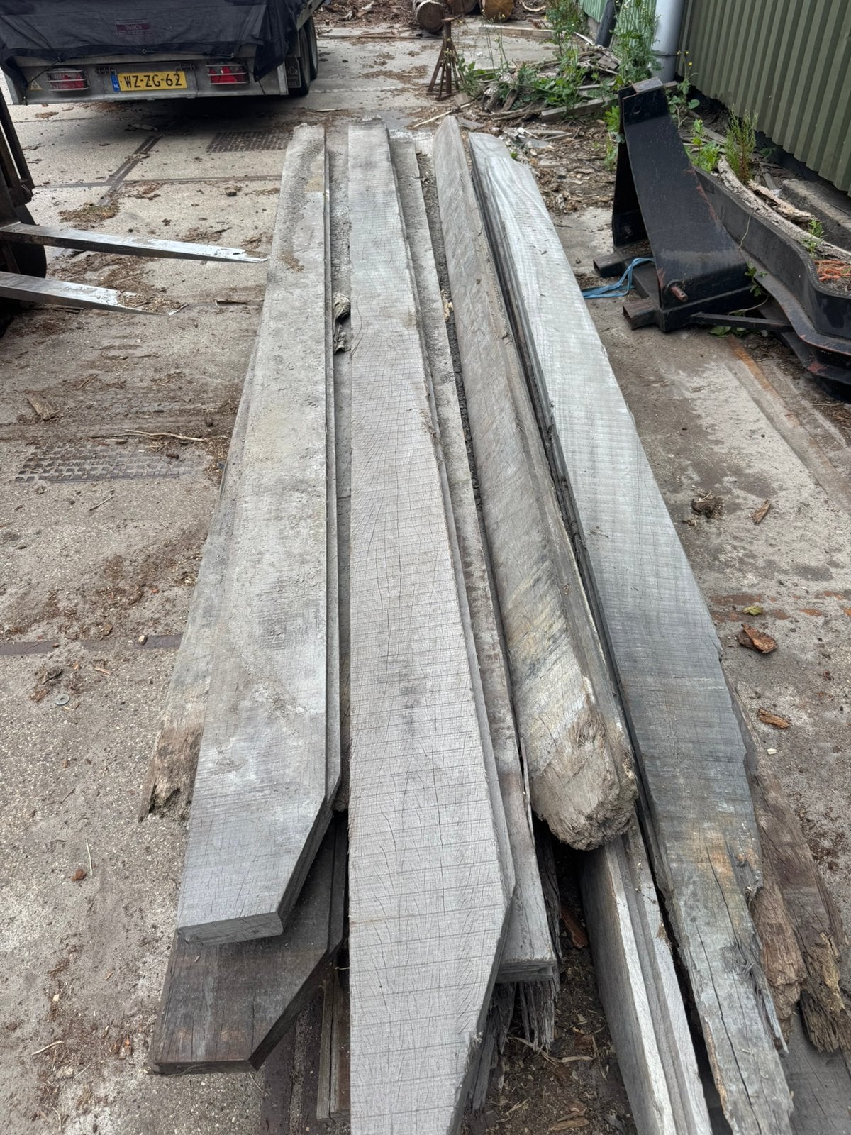 Azobe planken mes in groef, Ophalen, Zo goed als nieuw, 250 cm of meer, Planken