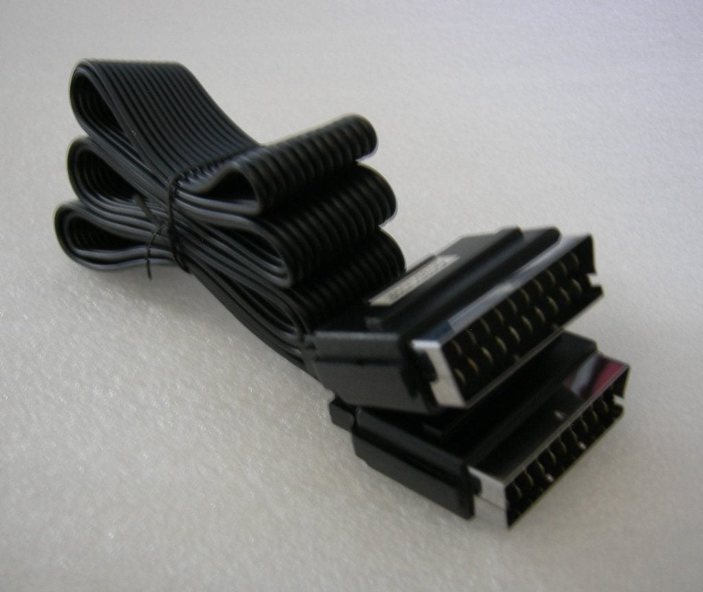Platte SCART kabel (1x). Nieuw. Lengte 1,5 m., Ophalen of Verzenden, Nieuw, Minder dan 2 meter, Scartkabel