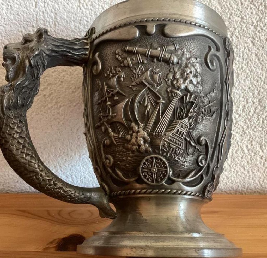 Tinnen Beker: 400e verjaardag - DE OVERWINNING OP DE ARMADA, Huis en Inrichting, Brocante, Ophalen of Verzenden, Zo goed als nieuw