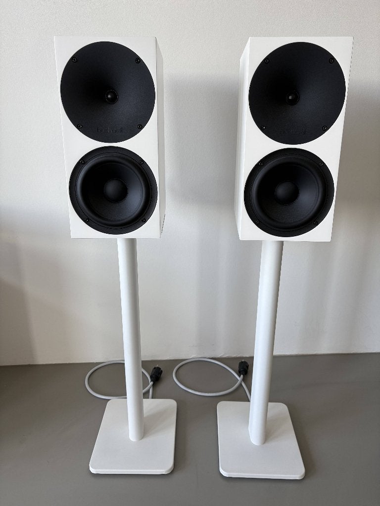 Buchardt A500 luidsprekers | Stands | Platin hub, Zo goed als nieuw, 120 watt of meer, Front, Rear of Stereo speakers, Ophalen