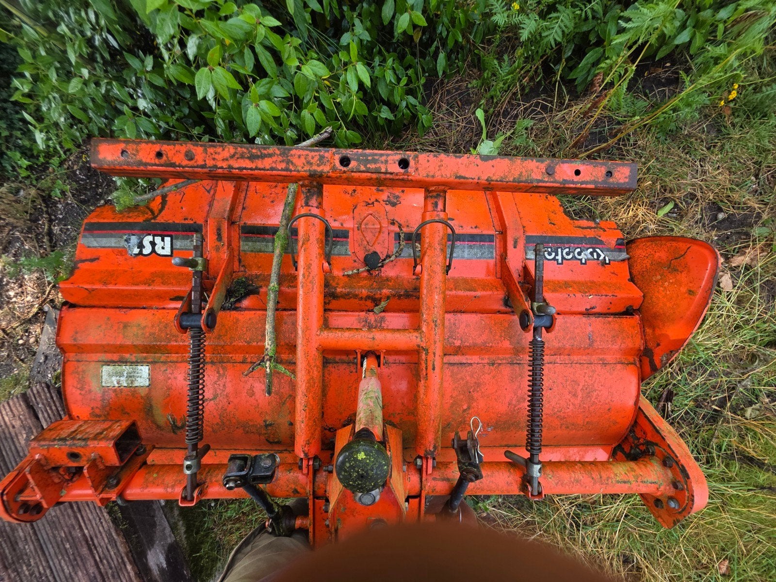 kubota tuinfrees, Ophalen, Grondbewerking