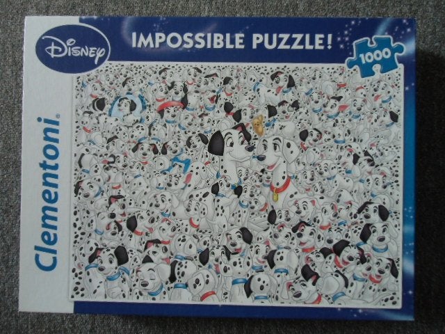 Disney Impossible puzzel Dalmatiers, Ophalen, 500 t/m 1500 stukjes, Zo goed als nieuw, Legpuzzel