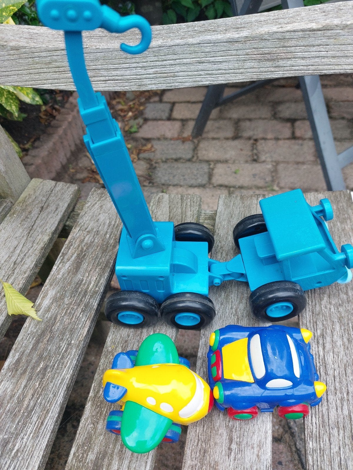 Bob de Bouwer tractor met met 2 auto's, Ophalen of Verzenden