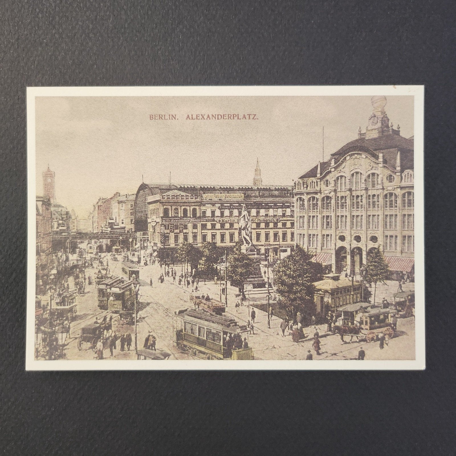 Reproductie ansichtkaart Berlijn Alexanderplatz, Verzamelen, Verzenden, Voor 1920, Ongelopen