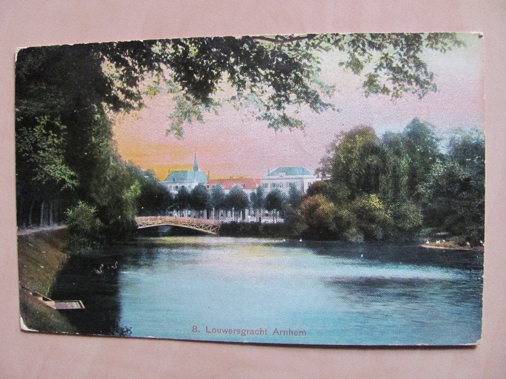 Arnhem 1906 Louwersgracht met kleinrondstempel Hasselt, Ophalen of Verzenden, Voor 1920, Gelderland
