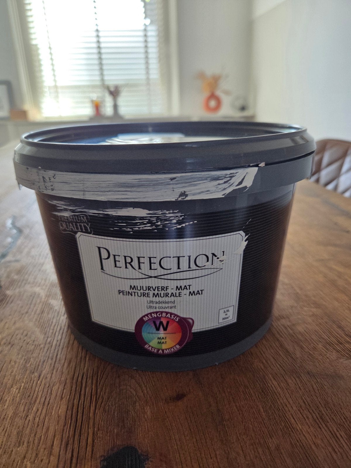 Perfection Muurverf Mat - Schelp (Histor) 2.5L, Ophalen, Gebruikt, Overige typen