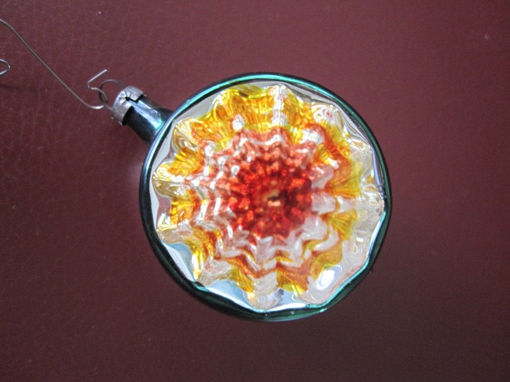 ( 40) Antieke vintage oude glazen kerstbal Deukbal, Diversen, Ophalen of Verzenden, Gebruikt