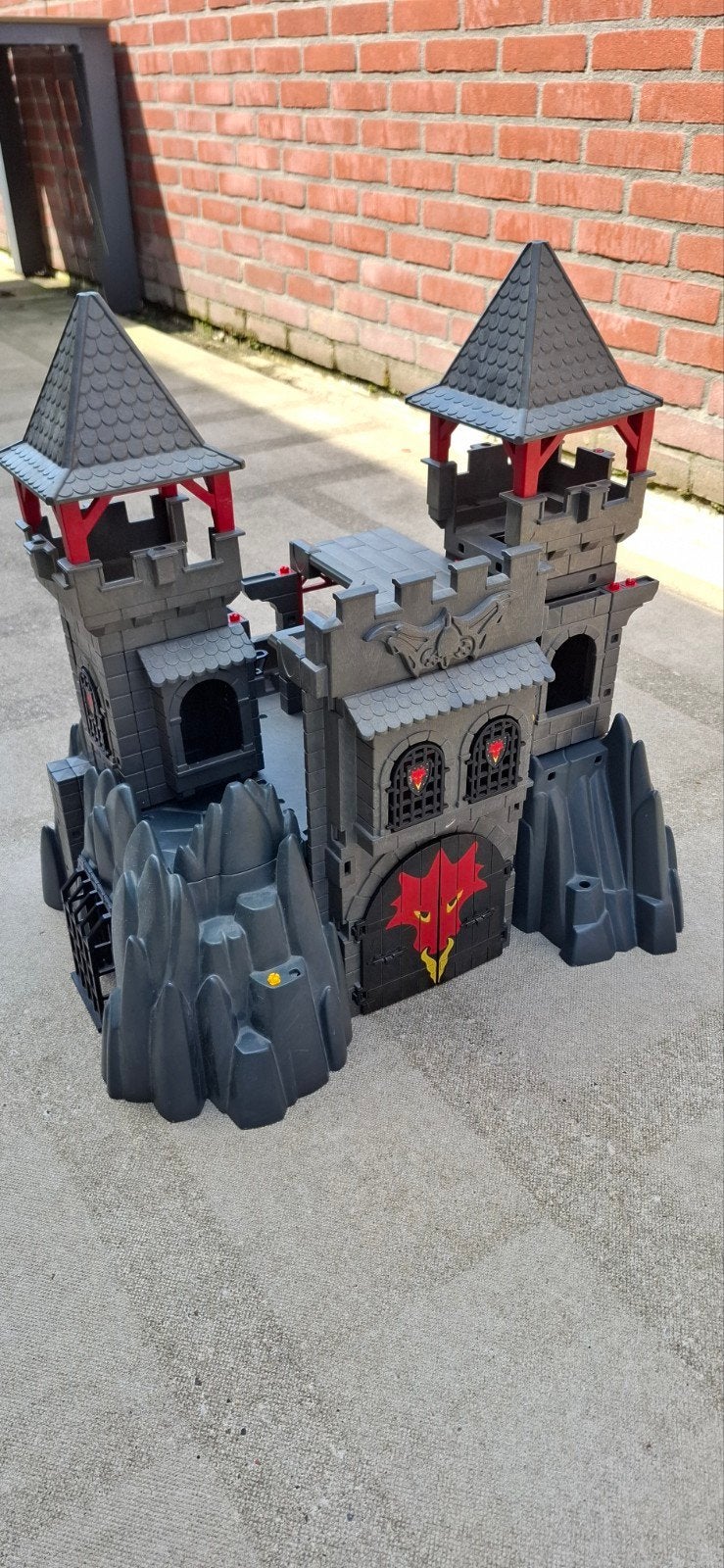 Playmobil Drakenburcht met ridders en draak, Ophalen of Verzenden, Zo goed als nieuw, Complete set