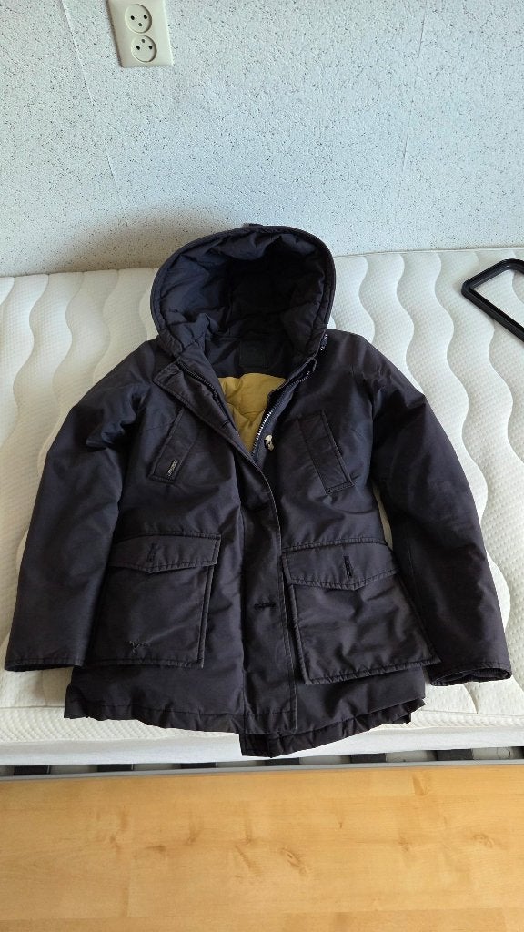 Winterjas Airforce, Airforce, Blauw, Gedragen, Ophalen