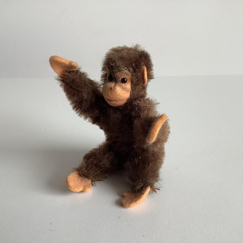 Schattig vintage mini Steiff Jocko aapje, Antiek en Kunst, Antiek | Speelgoed, Ophalen of Verzenden