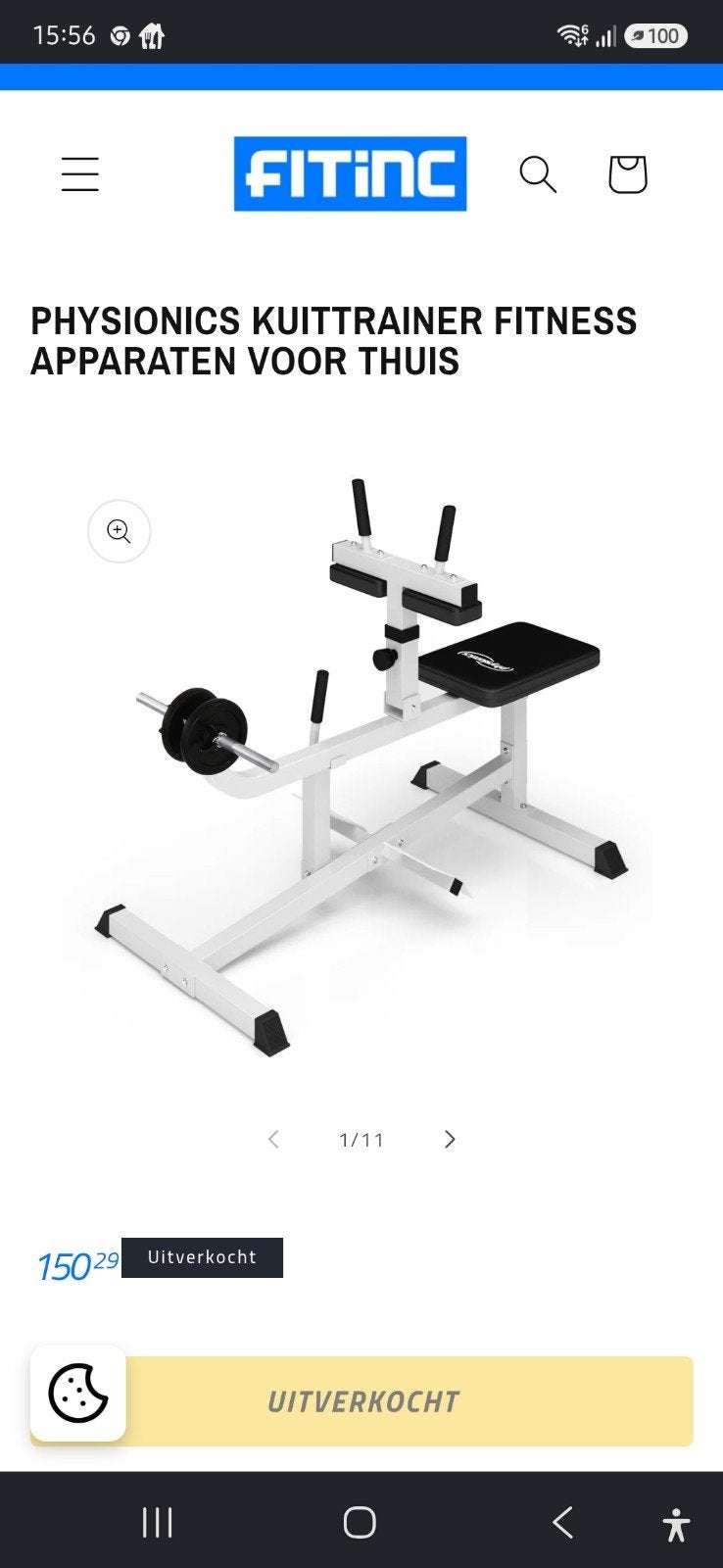 Physionics Kuit- en Roeitrainer - Fitnessapparaat voor Thuis, Ophalen, Gebruikt