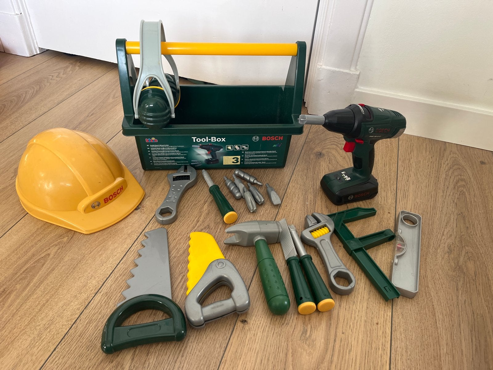 Bosch Speelgoed Gereedschapset met Boormachine en Helm