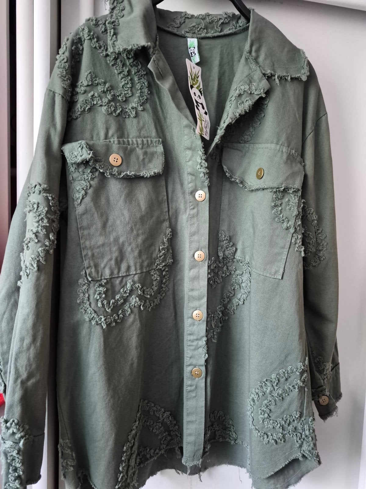 Bohemian Chique Ibiza Blouse met Ruffles - Oud Groen L-xl, Kleding | Dames, Ophalen of Verzenden, Nieuw, Maat 46/48 (XL) of groter