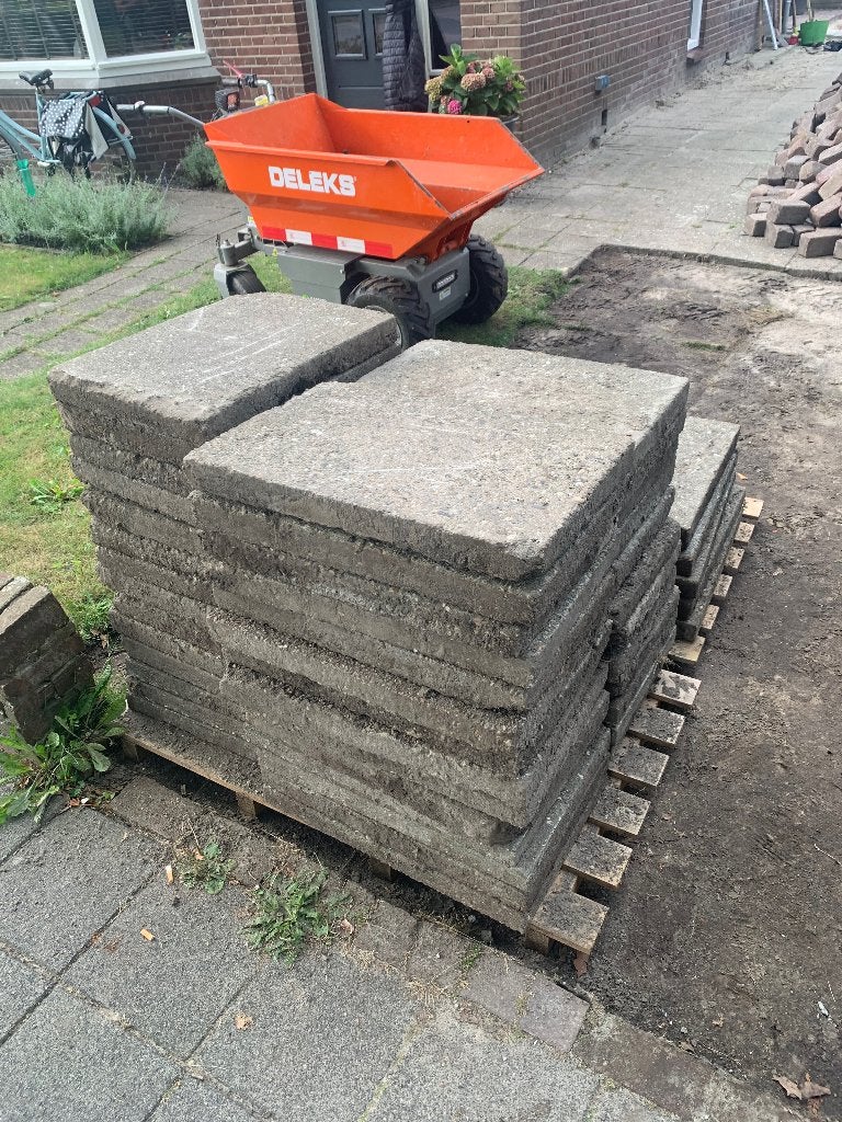 Tegels, Ophalen, Gebruikt, 10 m² of meer, Beton
