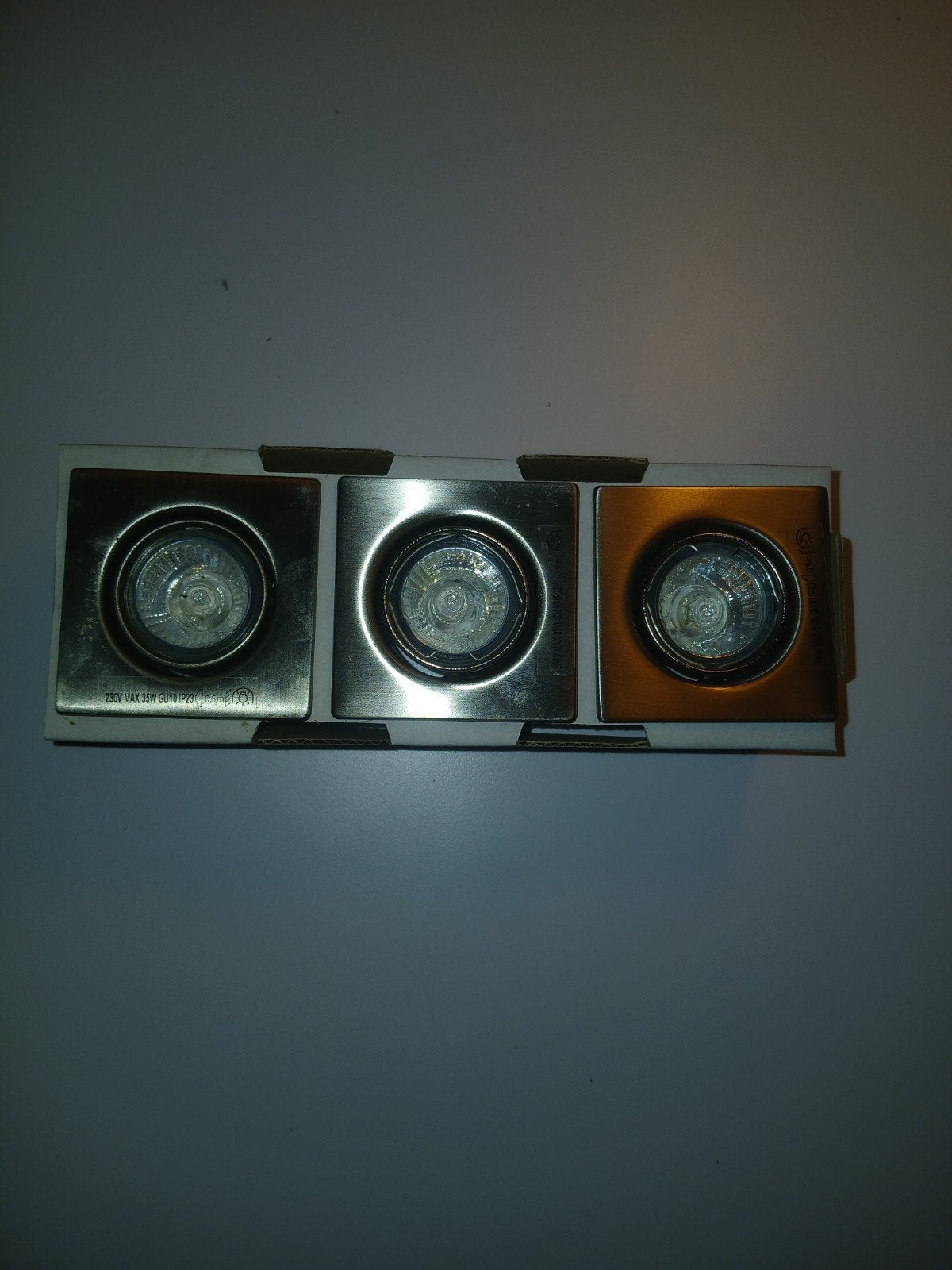 3 Nieuwe Massive Halogeen Inbouwspots 230V GU10, Ophalen of Verzenden, Nieuw