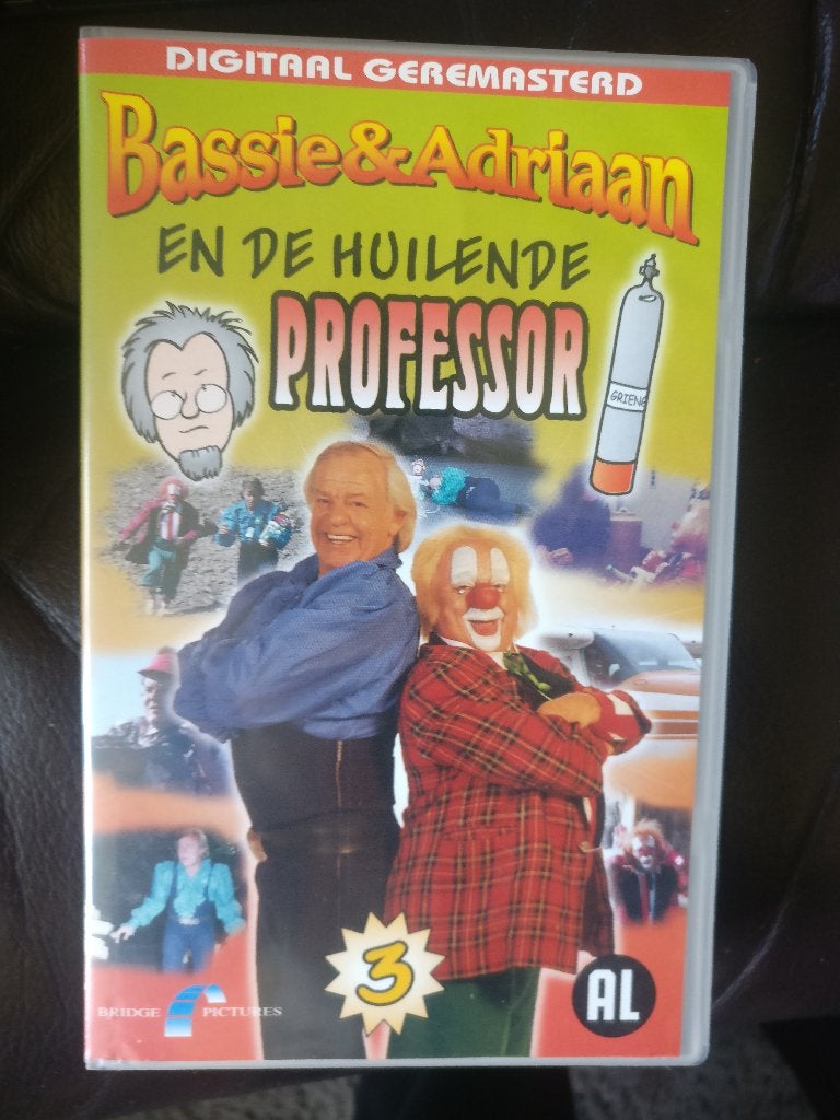 Bassie & Adriaan en de huilende professor 2002 Bridge Deel 3, Cd's en Dvd's, Gebruikt, Alle leeftijden, Kinderprogramma of -film