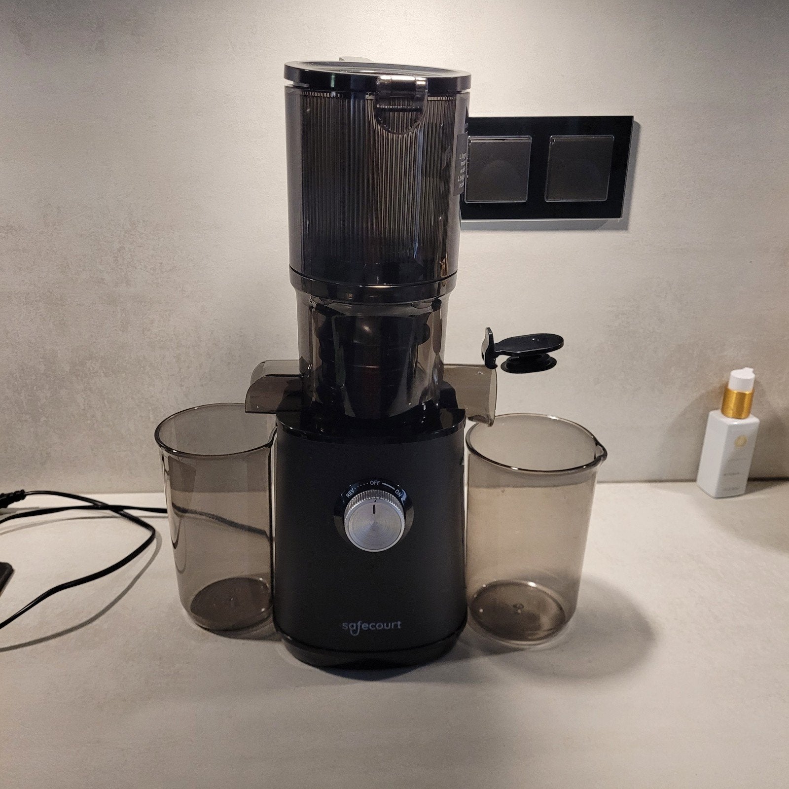 Safecourt Juicer SJ400 - Slowjuicer voor gezonde sappen, Ophalen of Verzenden, Zo goed als nieuw, Elektrisch, Slowjuicer