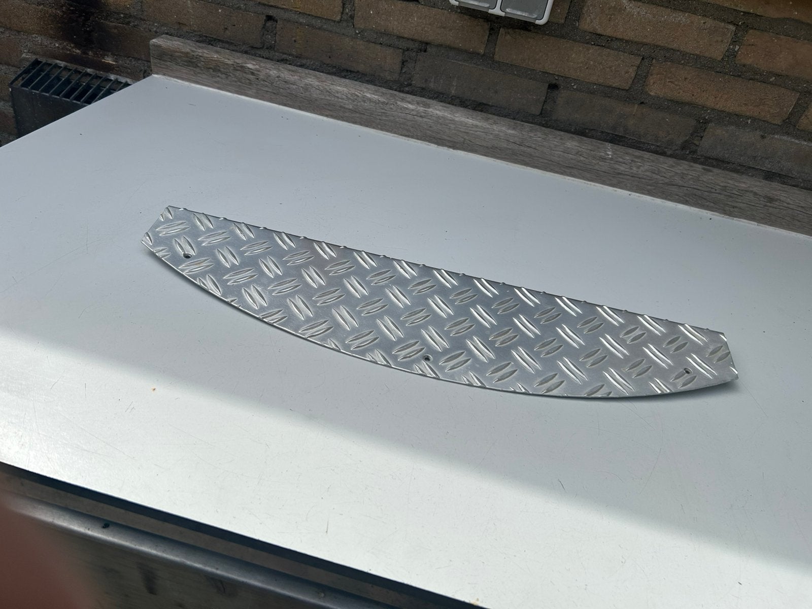 Alu traanplaat traptreden, Ophalen of Verzenden, Gebruikt, Trap, Minder dan 2 meter