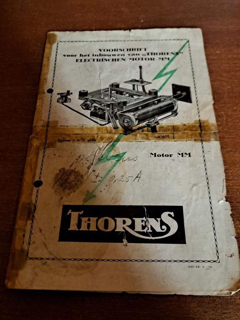 Thorens motor vintage zeldzaam, Ophalen of Verzenden, Gelezen