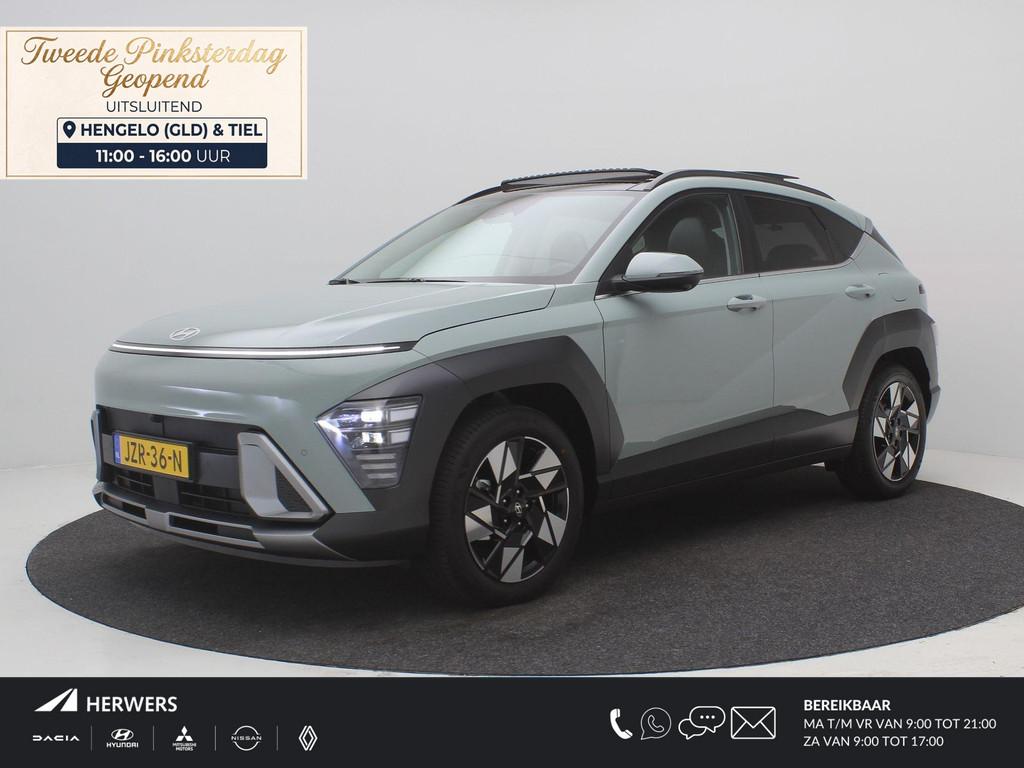 Hyundai Kona 1.6 GDI HEV Premium Sky / Panoramadak / Adaptie, Auto's, 137 pk, Gebruikt, 1110 kg, Bedrijf