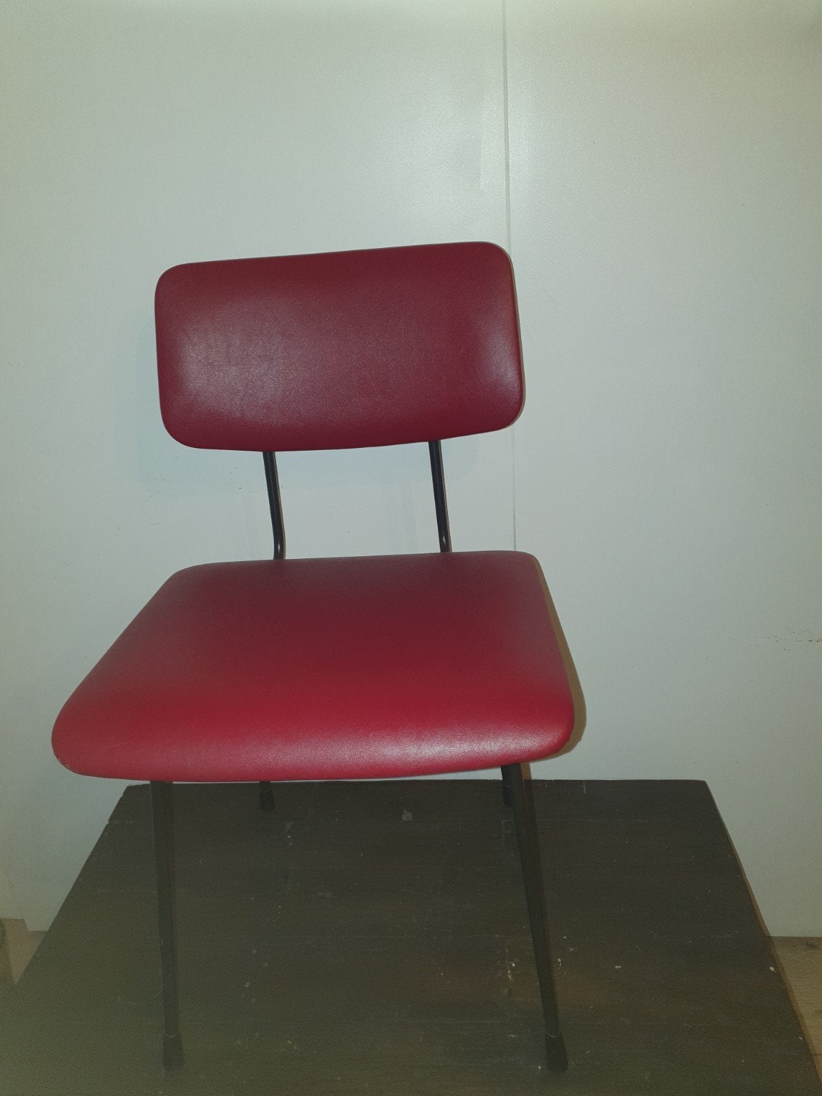 Vintage Leren Stoel - Mooi Design en Stevig, Ophalen