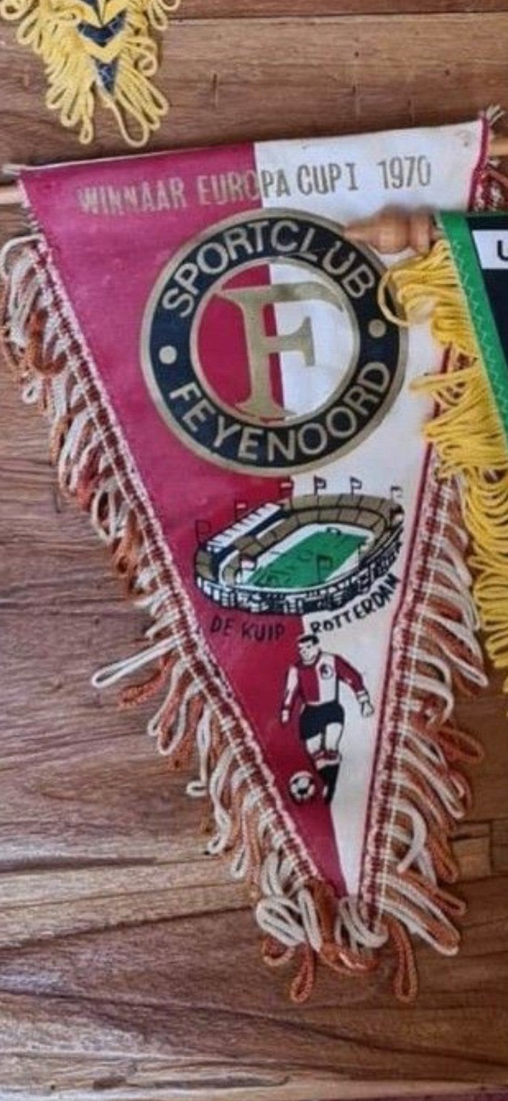 Vintage Feyenoord Vaantje - Winnaar Europa Cup I 1970, Verzamelen, Ophalen of Verzenden