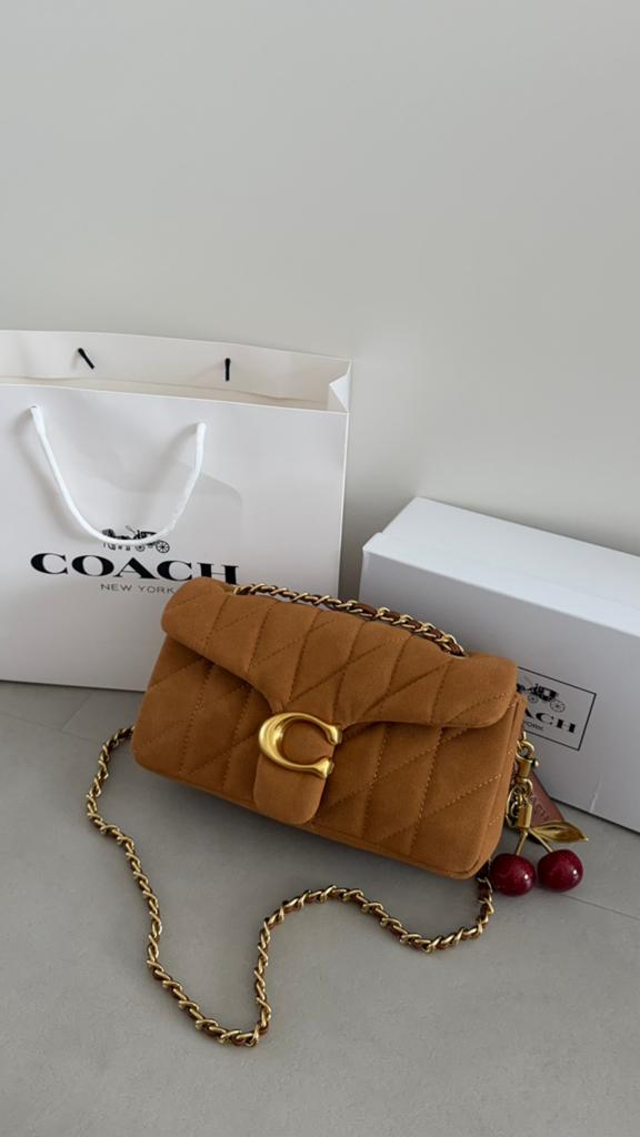Coach Tabby 26 Suede Bruin Nieuw, Ophalen of Verzenden, Nieuw, Bruin, Schoudertasje