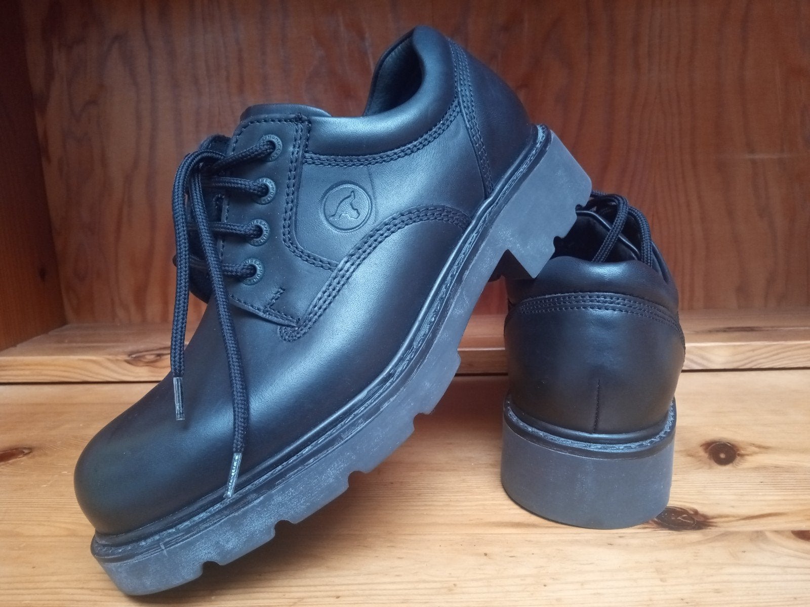 Montrex Nette Zwarte Leren Veterschoenen Maat 42, Ophalen of Verzenden
