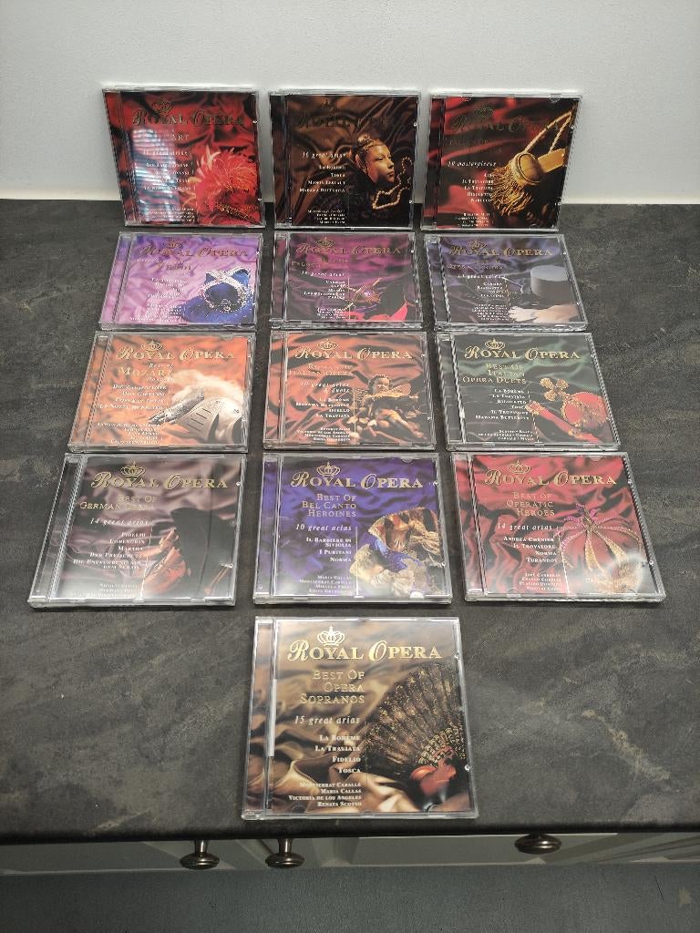 13 cd's klassieke muziek uit de serie Royal Opera, Ophalen of Verzenden, Classicisme, Zo goed als nieuw, Overige typen