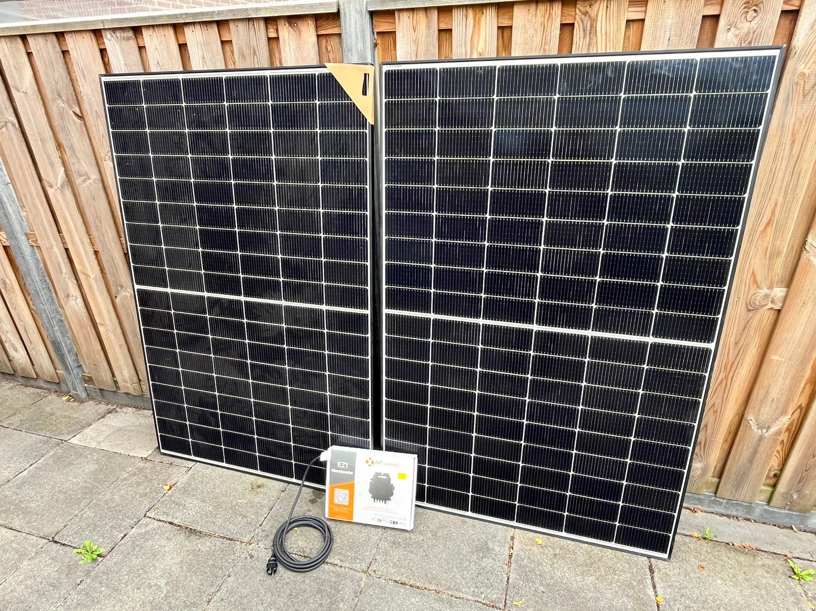 Zonnepaneel set plug and play 2x425 watt, Doe-het-zelf en Verbouw, Ophalen of Verzenden, Zo goed als nieuw, Overige typen