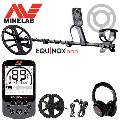 Minelab Equinox 900 MULTI-IQ, 2 zoekschijven en draadloze HT, Meer dan 30 cm, Nieuw, Ophalen of Verzenden, Minelab