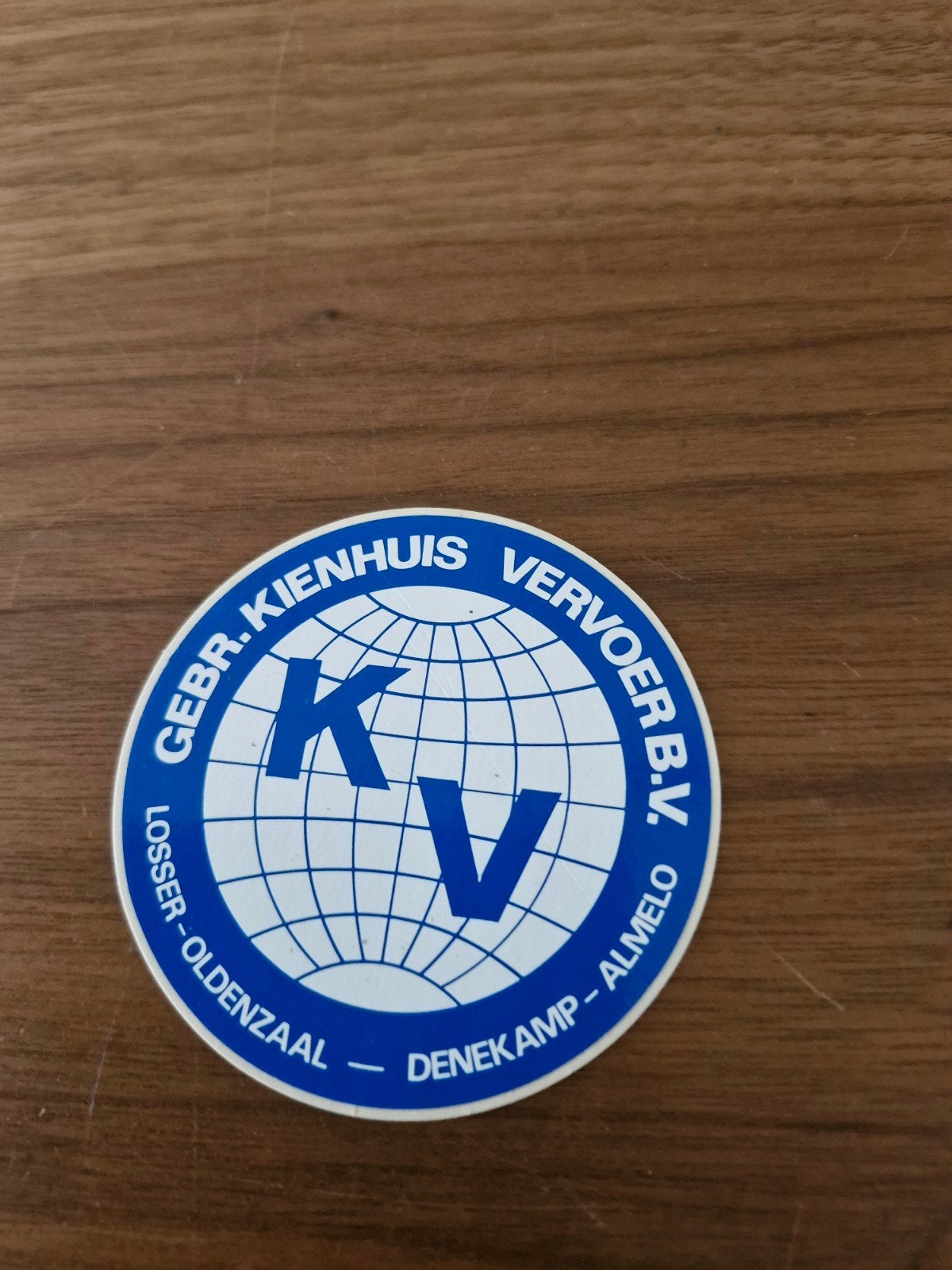 9323 sticker Gebr. Kienhuis Vervoer B.V. Losser Oldenzaal, Ophalen of Verzenden, Gebruikt, Bedrijf of Vereniging