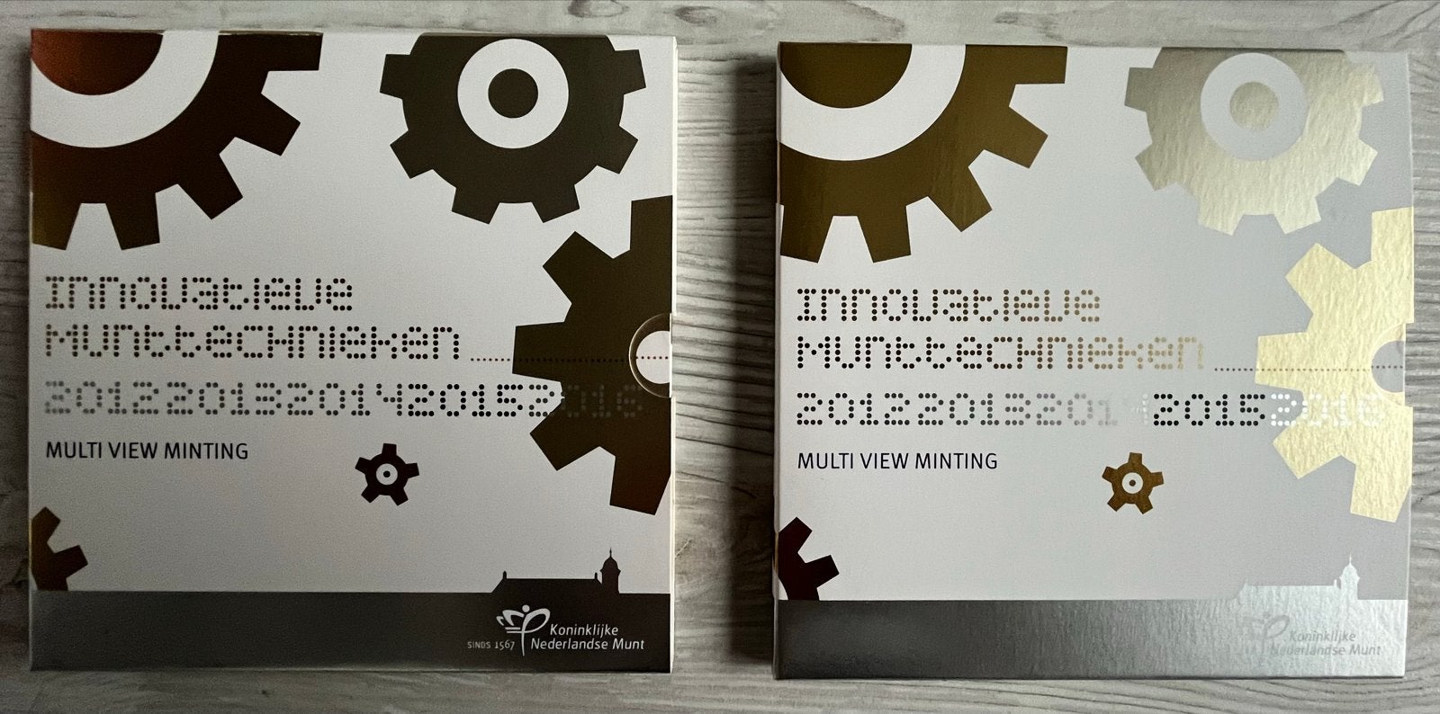 2x Dag van de Muntset 2015 - Innovatieve Munttechnieken, Postzegels en Munten, Ophalen of Verzenden, Euro's, Setje
