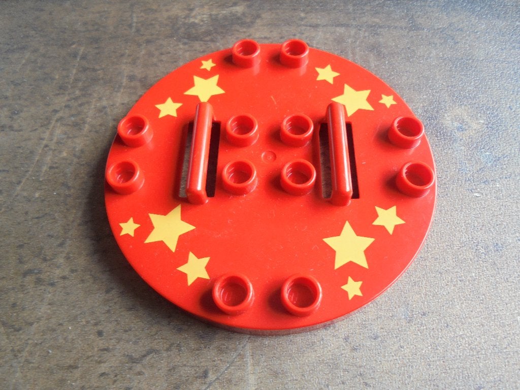 Lego Duplo Turntable 6x6 with Handles (zie foto's), Kinderen en Baby's, Speelgoed | Duplo en Lego, Ophalen of Verzenden, Gebruikt