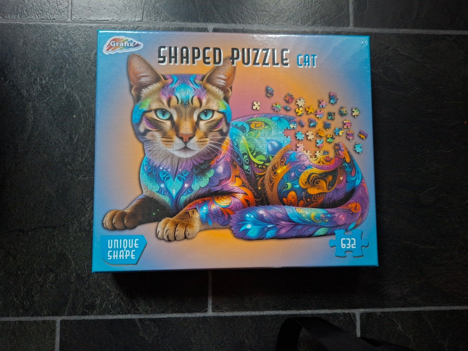 Shaped Puzzel Kat 632 stukjes - Nieuw in blister, Hobby en Vrije tijd, Denksport en Puzzels, Ophalen of Verzenden, 500 t/m 1500 stukjes