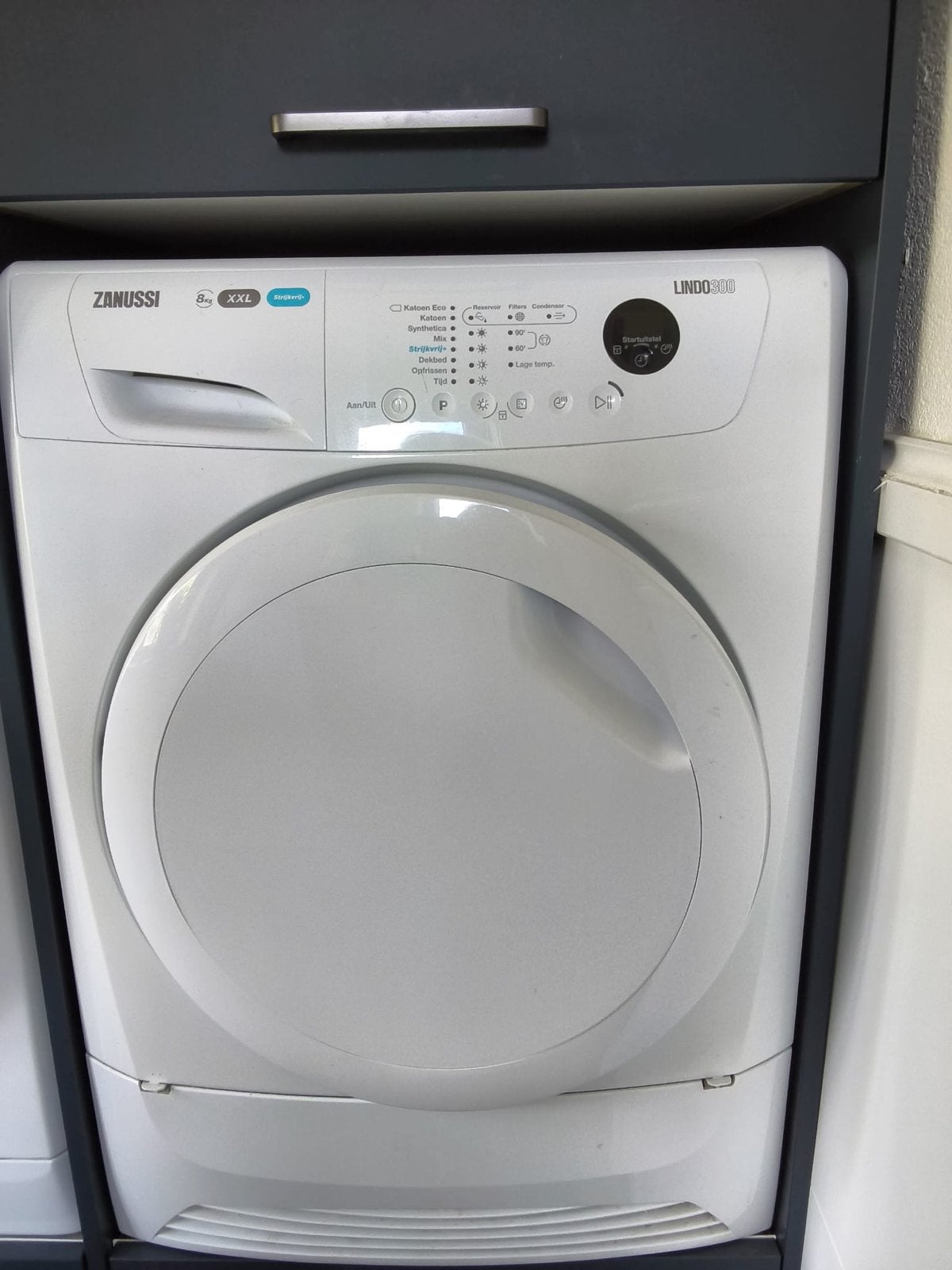 Zanussi Lindo 300 droger - Zo goed als nieuw, 8kg inhoud, Witgoed en Apparatuur, Wasdrogers, 8 tot 10 kg, Ophalen of Verzenden