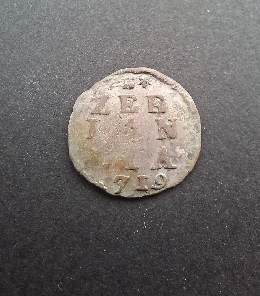 Dubbele stuiver Zeeland 1719, Postzegels en Munten, Vóór koninkrijk, Verzenden, Zilver, Overige waardes