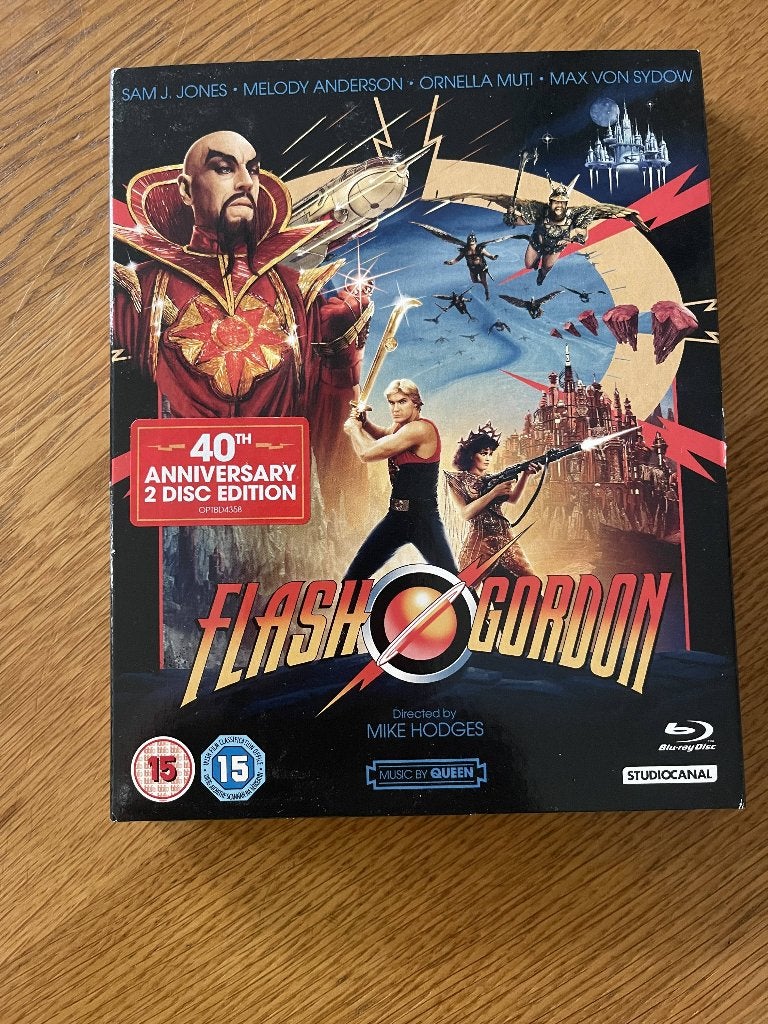 Flash Gordon (1980) Blu Ray 40th Anniversary Slipcover, Boxset, Engels, Vanaf 16 jaar, Verzenden