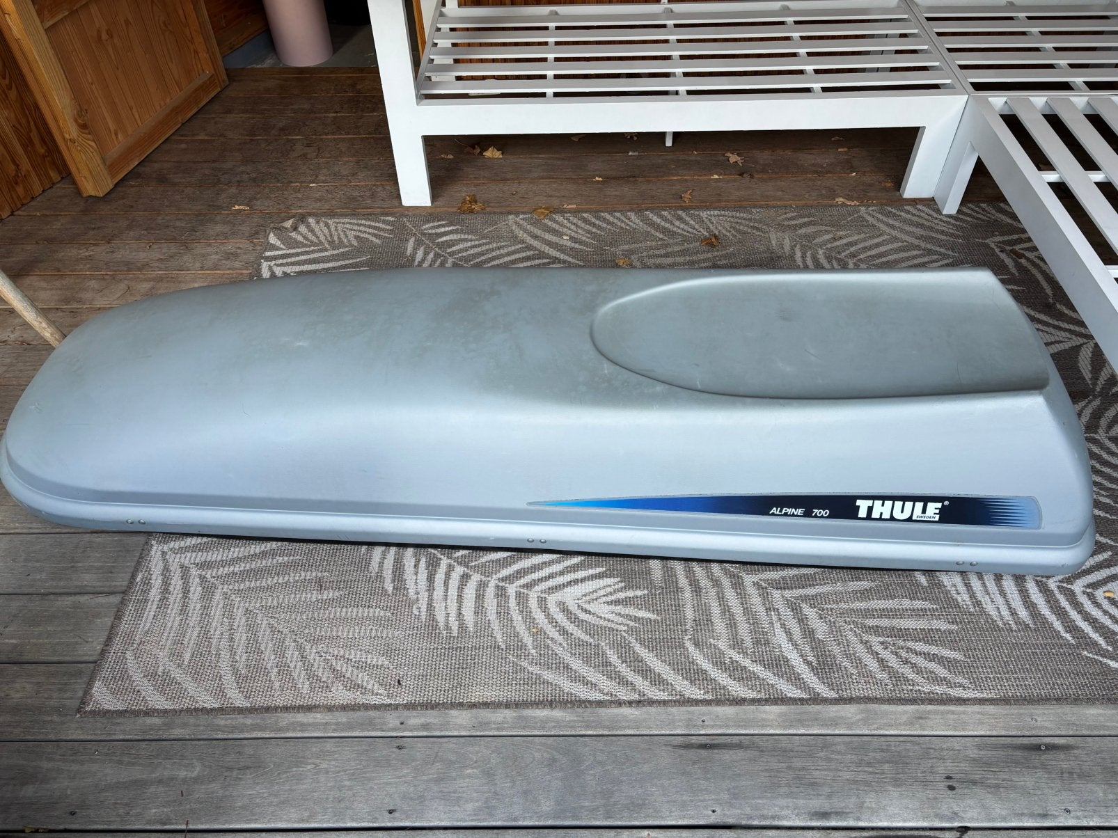 Thule Alpine 700 Dakkoffer / Skibox – Ruim (430L) & Degelijk, Auto diversen, Ophalen, Gebruikt