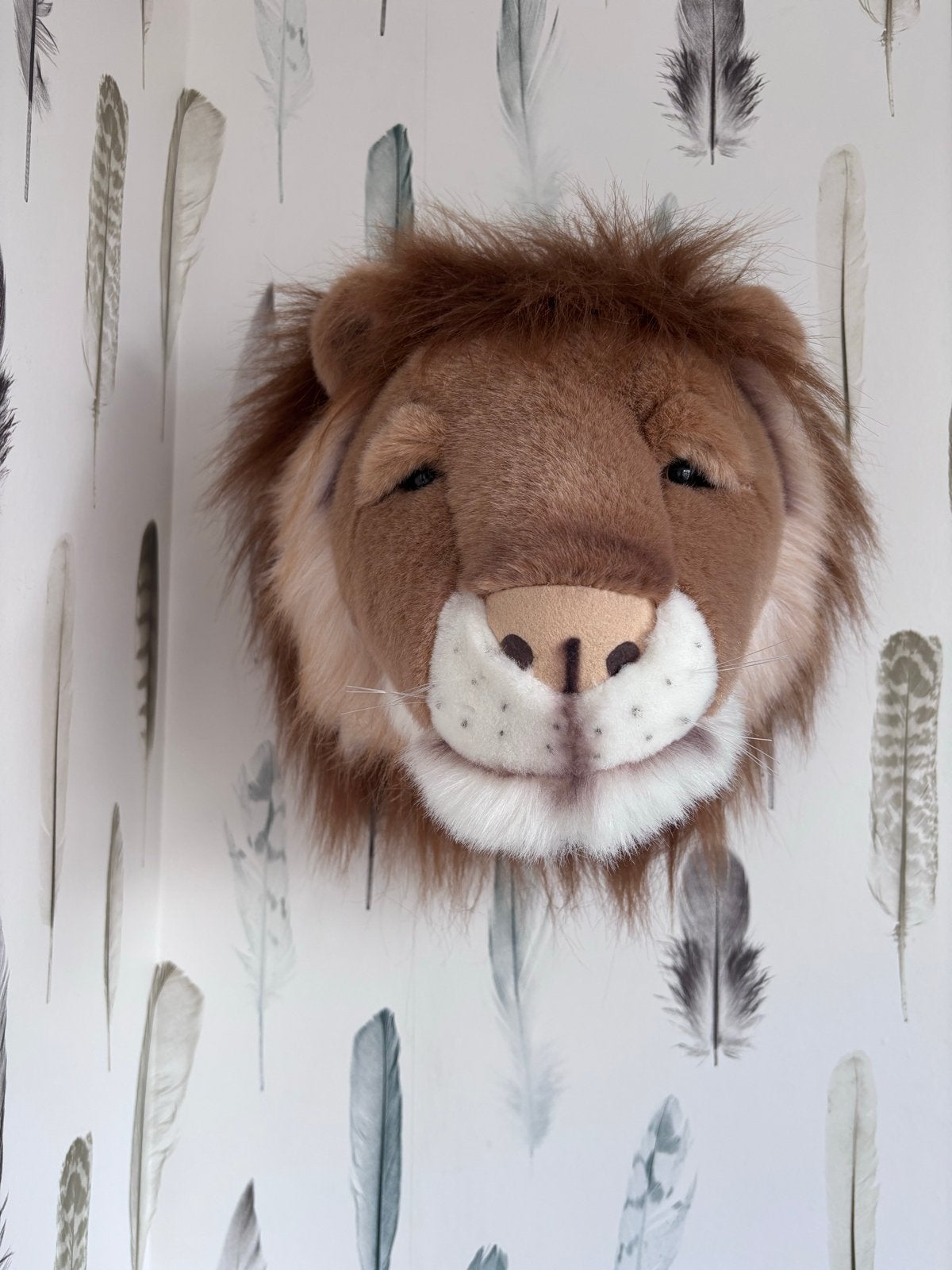 Wild & Soft Grote Pluche Leeuwenkop - Zo goed als nieuw, Ophalen of Verzenden, Zo goed als nieuw, Middelgroot (20 tot 80 cm), Leeuw