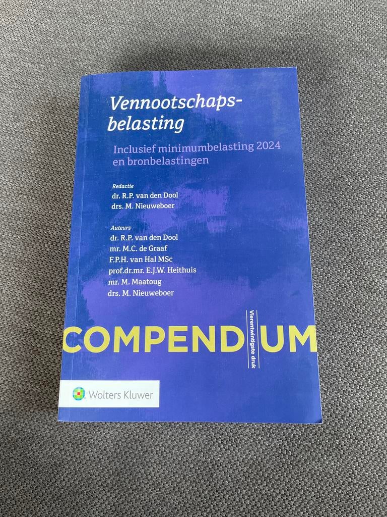 Compendium Vennootschapsbelasting - Wolters Kluwer, Boeken, Ophalen of Verzenden, Gamma, Zo goed als nieuw, HBO