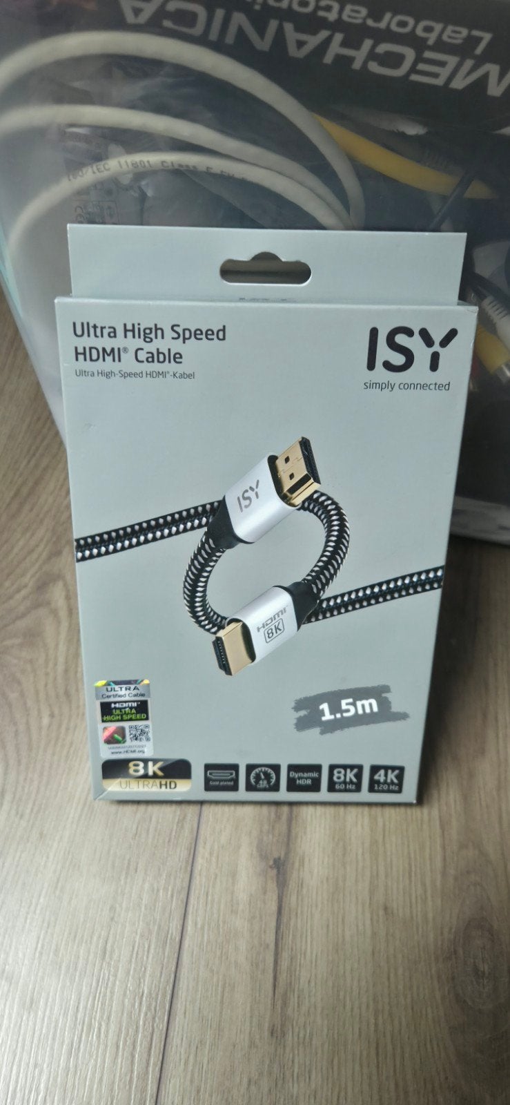 ISY Ultra High Speed HDMI Kabel 1.5m 8K UltraHD, Audio, Tv en Foto, Ophalen of Verzenden, Nieuw, Minder dan 2 meter, HDMI-kabel