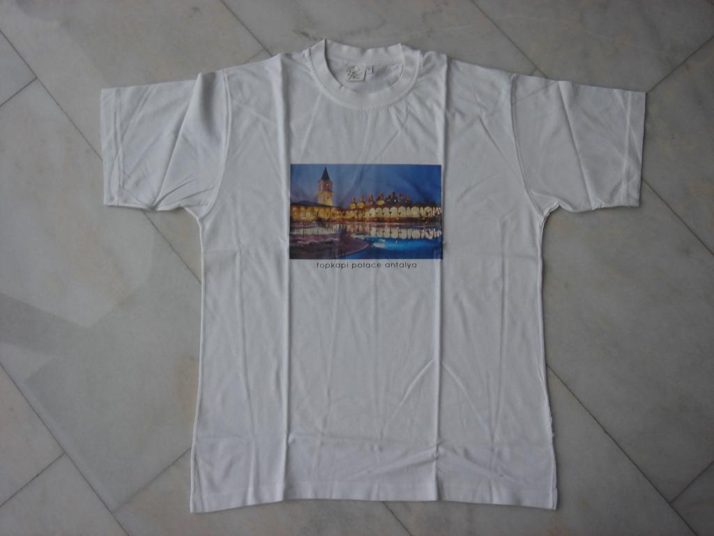 T-shirt maat L van Topkapi Palace uit Antalya, Ophalen of Verzenden, Zo goed als nieuw, Maat 52/54 (L), Wit
