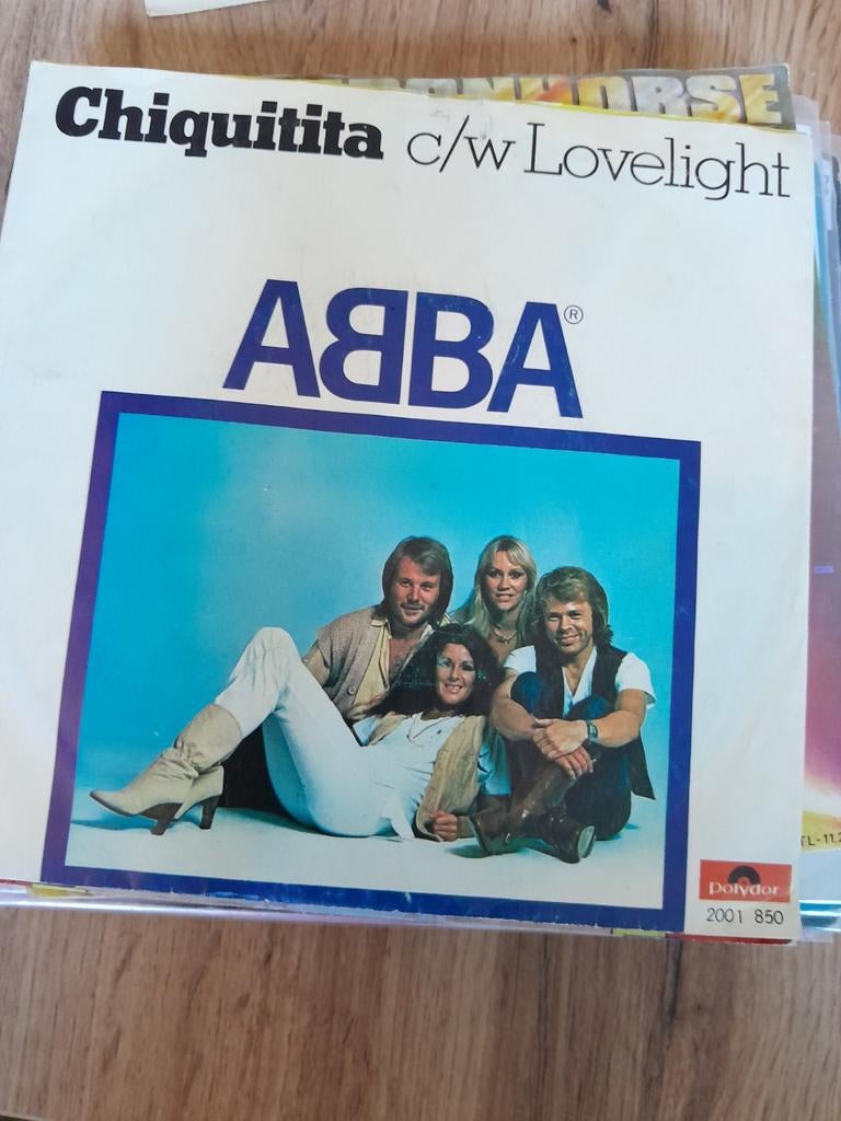 Abba 7 inch chiquitita, Cd's en Dvd's, Vinyl Singles, Ophalen of Verzenden, Zo goed als nieuw, Pop