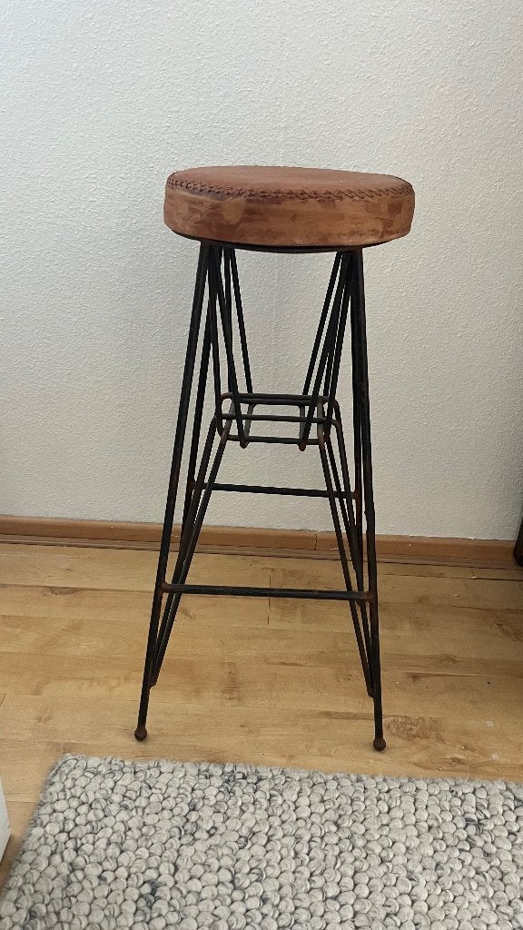 Barkruk 76 cm hoog, Ophalen, Met voetsteun, 60 tot 90 cm, Zo goed als nieuw