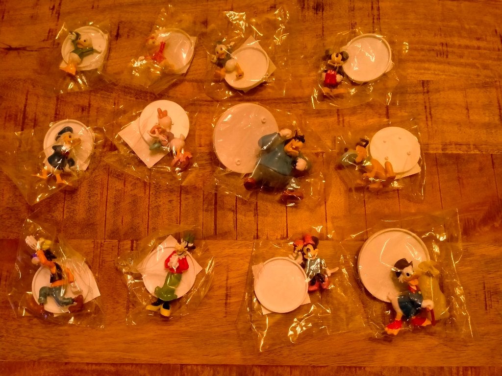 Mickey Mouse & Friends Disney collectie figuren set RARE 3d, Verzenden, Zo goed als nieuw