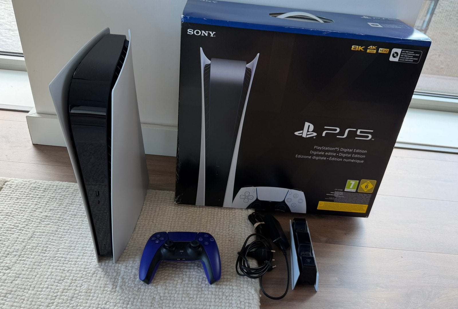 Ps5 Digital + DualSense Edge Controller + Controller & Dock, Ophalen of Verzenden, Zo goed als nieuw, Playstation 5 Digital