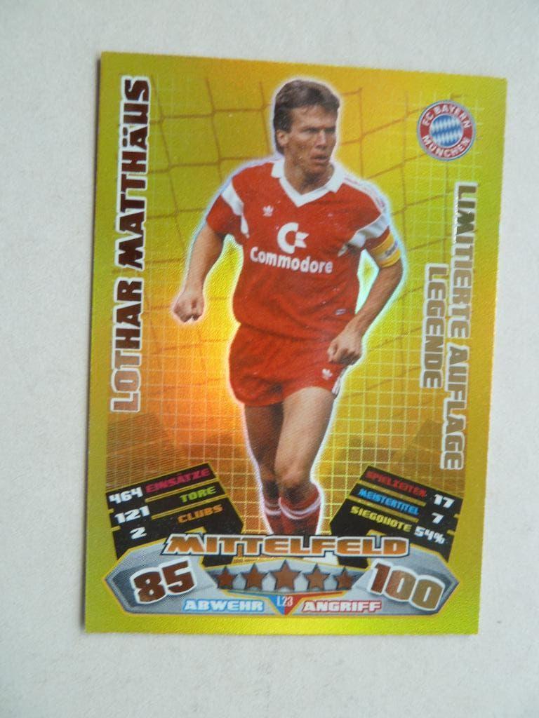 Topps Match Attax card Lothar.Matthaus Legende, Ophalen of Verzenden, Zo goed als nieuw, Buitenlandse clubs, Overige typen