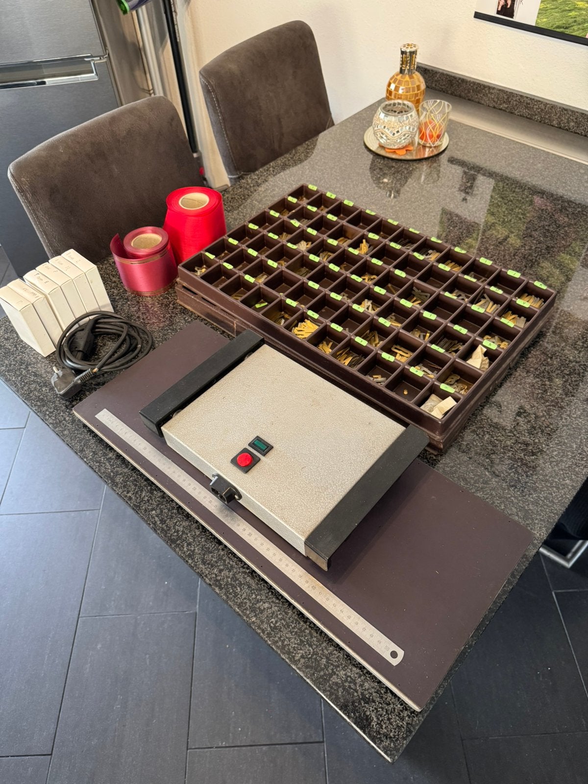 Mooie hobby metalen letters , met warmte element, Ophalen