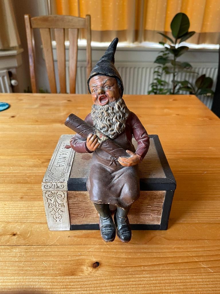 sigarenkistje met kabouter, Verzamelen, Ophalen, Zo goed als nieuw, Tabaksdoos of Verpakking